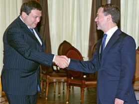 Фридман и Медведев. Фото: http://img.dni.ru