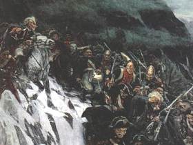 Переход Суворова через Альпы. Изображение с сайта arthistory.ru