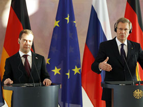 Дмитрий Медведев и Кристиан Вульф. Фото: infox.ru
