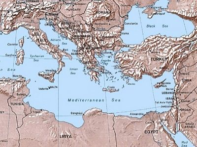 Восточное Средиземноморье. Карта: cross-cultures.net