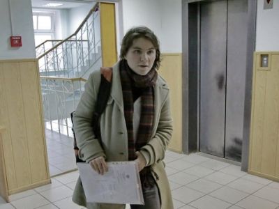 Екатерина Самуцевич подает жалобу в Замоскворецком суде Москвы. Фото: ria.ru