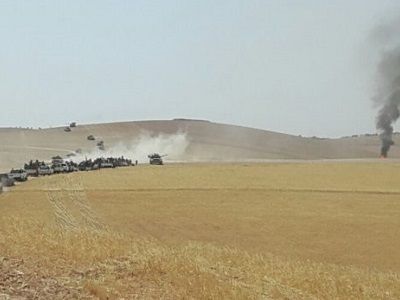 Турецкая танковая колонна в Сирии, 24.8.16. Источник - bgjournal.info