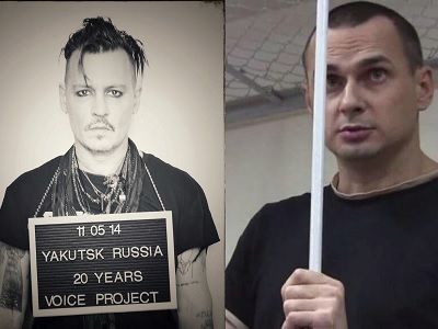 Voice Project, Джонни Депп в поддержку Олега Сенцова