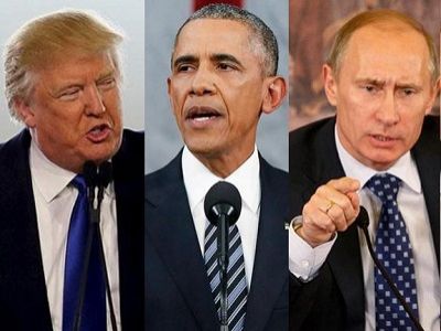 Д.Трамп, Б.Обама и В.Путин. Источник - visionnews24.com
