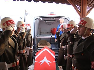 Похороны турецких военных, погибших в Эль-Бабе, фев. 2017. Источник - aa.com.tr