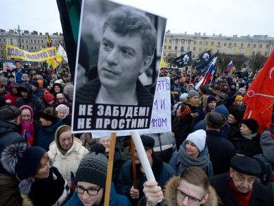 Марш памяти Немцова в Москве. Фото: AFP / Scanpix