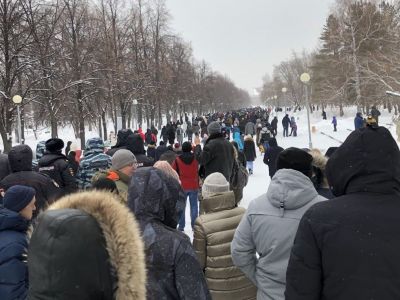 Митинг в Тольятти за освобождение Алексея Навального 23 января. Фото: TLT.ru