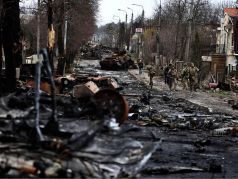 Город Буча после освобождения украинскими войсками. Фото: Zohra Bensemra / Reuters / Scanpix / LETA
