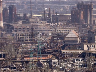 Вид на завод "Азовсталь". Фото: Петр Ковалев / ТАСС