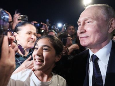 Владимир Путин в Дербенте, 28.06.23. Фото: t.me/moscowtimes_ru