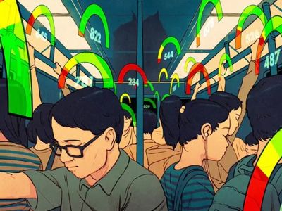 Социальный рейтинг в КНР. Иллюстрация: Kevin Hong, Wired UK