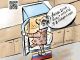 Мы говорим Путин, подразумеваем - холодильник, мы говорим холодильник, подразумеваем - Путин. Карикатура А.Петренко: t.me/PetrenkoAndryi