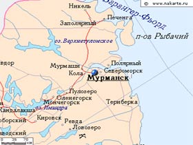 Карта Мурманска. Фото: www.mojgorod.ru