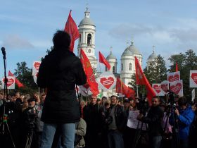 Мтинг в защиту Санкт-Петербурга. Фото Кирилла Бюттнера. Каспаров.Ru
