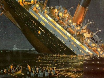 Крушение Титаника. Рисунок blaginin.net