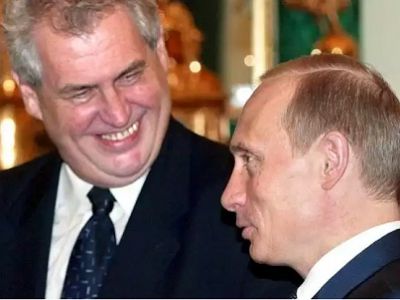 Земан и Путин. Источник - http://www.thetimes.co.uk/