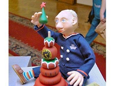 Бутафорский Путин, игрушечный Кремль. Фото: igoryakovenko.blogspot.ru