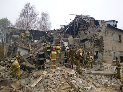 Обрушение дома в Ивановской области. Фото: tass.ru