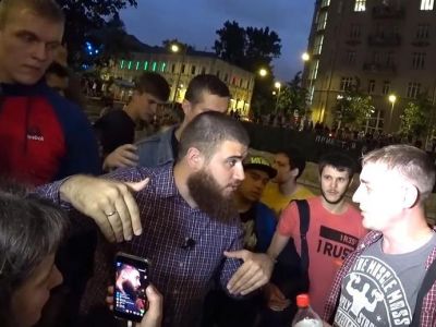 Во время "рейда" движения "Лев против" в Москве. Фото: 360tv.ru