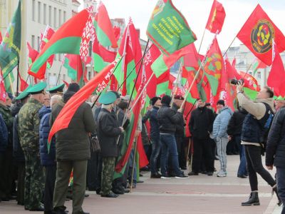 Пролукашенковский митинг в Минске, 19.10.2020. Фото: Елена Боровская, "МБХ медиа"