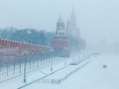Метель в Москве, 13.02.21. Фото: t.me/SerpomPo