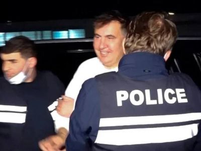 Задержание Михаила Саакашвили. Фото: t.me/worldprotest
