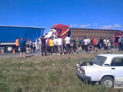 ДТП в Ульяновской области на трассе М-5 "Урал". Фото: ТАСС