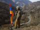 Армянский солдат на границе. Фото: t.me/nexta_live