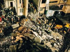 Последствия удара по жилому дому в Одессе, 2.03.24. Фото: ДСНС Украины