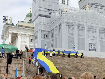 Пикет в Финляндии в День независимости Украины